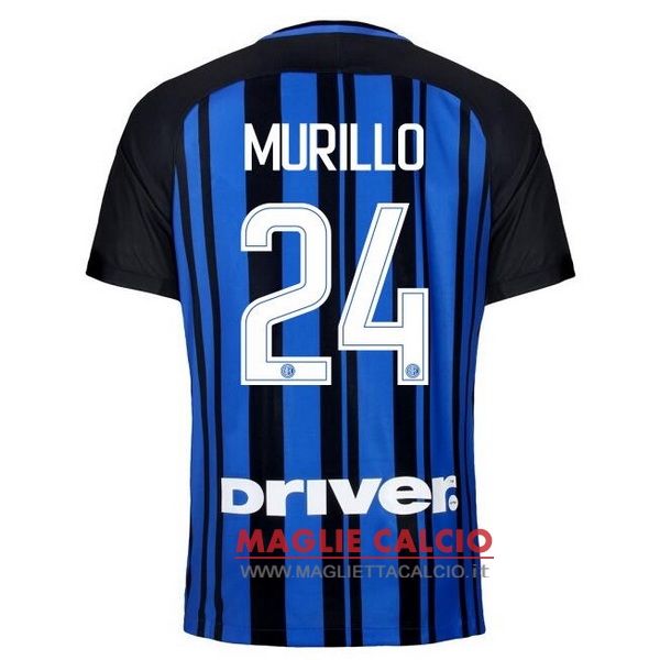 nuova maglietta inter milan 2017-2018 murillo 24 prima